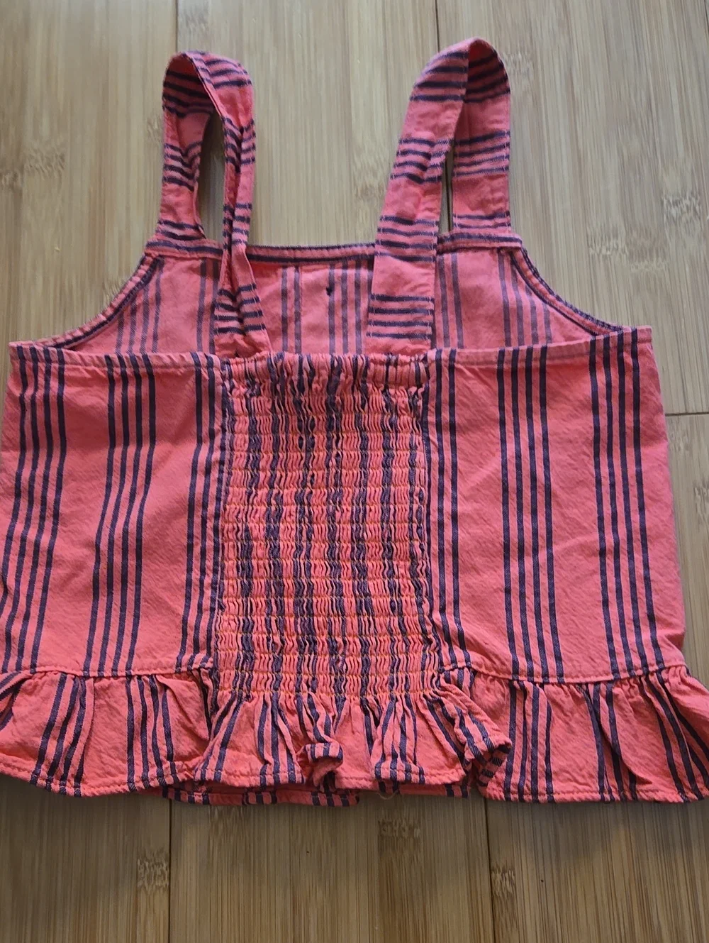 My Little Cozmo Girls Coral Pink Striped Two-Piece Set - 10